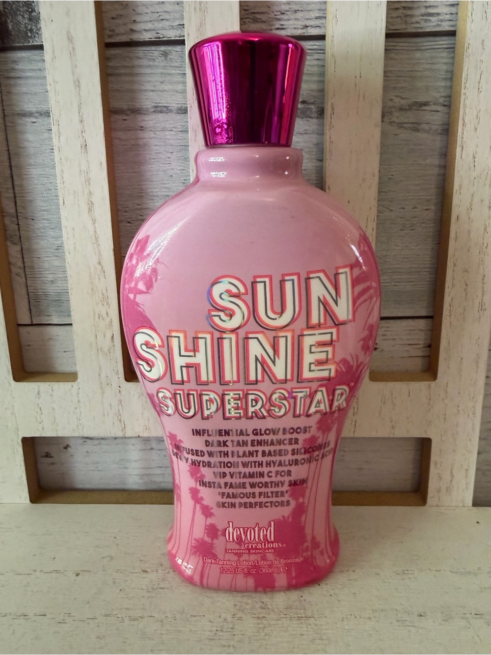 Devoted Creations Sun Shine Superstar Glow Boost Dark Tanning Lotion 12.25 oz